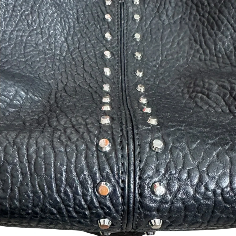 MICHAEL KORS UPTOWN ASTOR STUDDED LEATHER BAG Black